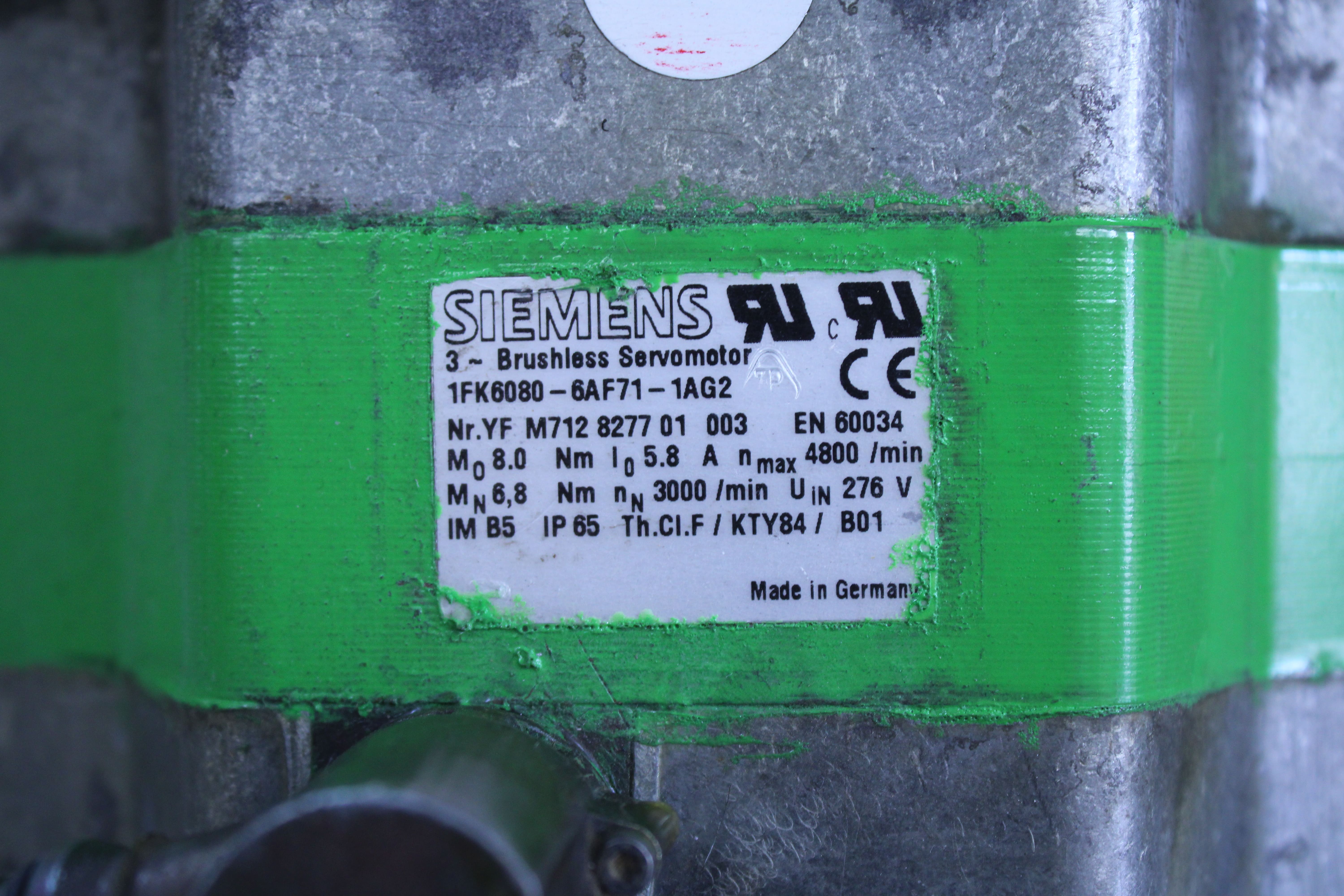 Servo Motor Siemens 1FK6080-6AF71-1AG2  - Vista Superior | Siemens 1FK6080-6AF71-1AG2