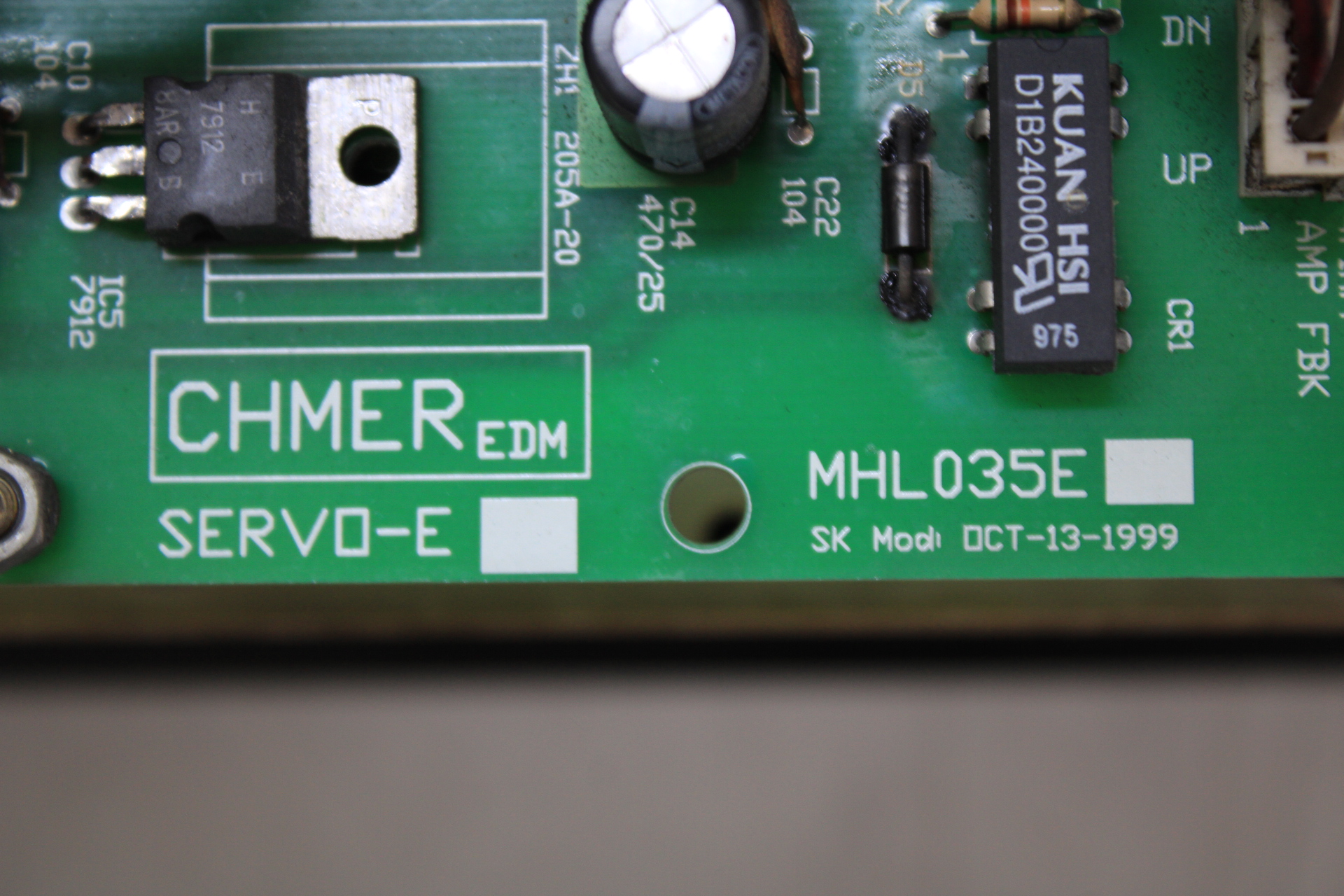Placa Servo Charmilles MHL035E D-360 - Detalhes | Charmilles CHM-MHL035E