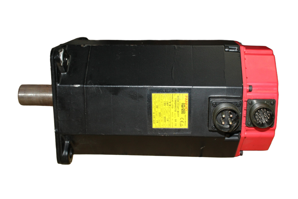A06B-0147-B077 Fanuc Motor Alpha 22/2000  - Vista Lateral | Fanuc A06B-0147-B077