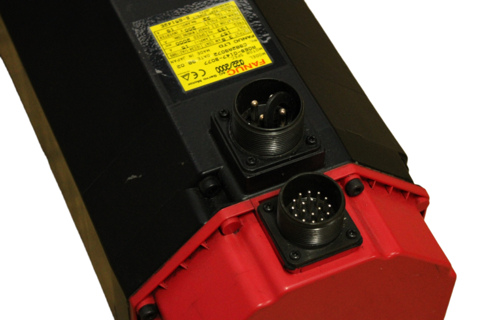 A06B-0147-B077 Fanuc Motor Alpha 22/2000  - Vista Superior | Fanuc A06B-0147-B077