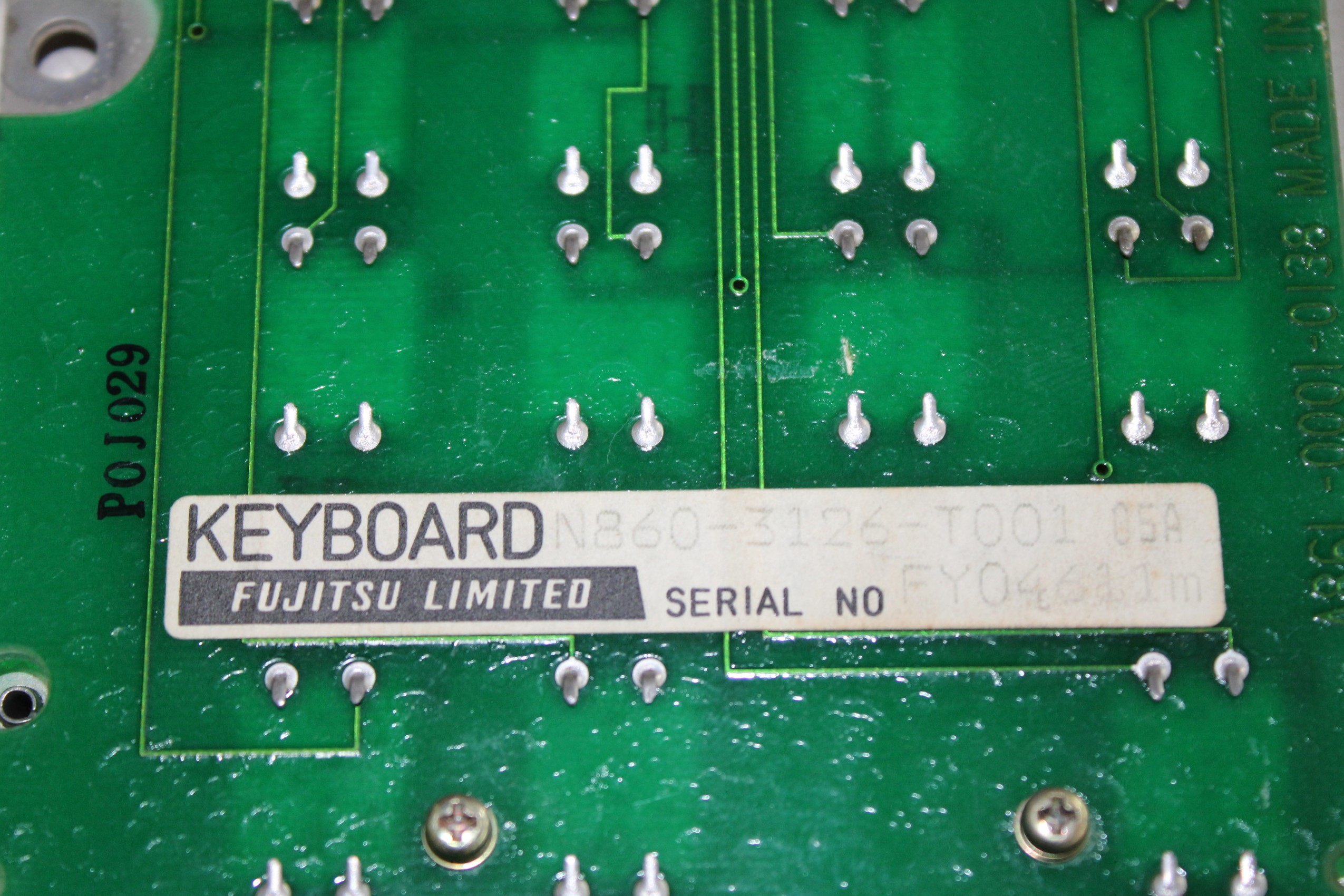 Fujitsu Keyboard PCB Interface P01929 (para peças) - Vista Superior | Heidenhain P01929