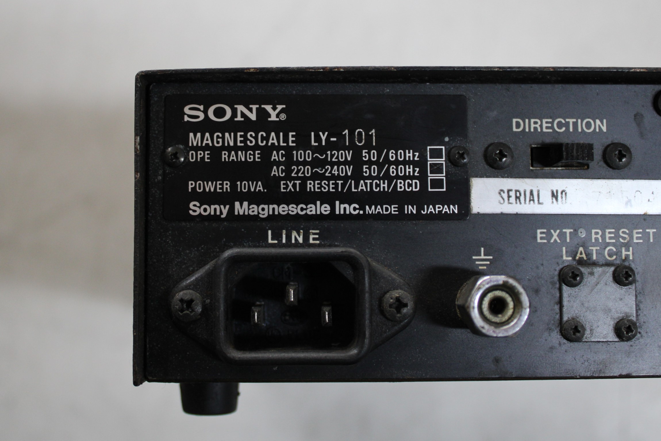 Sony Magnescale LY-101 Linear Scale Controller - Detalhes | Sony LY-101