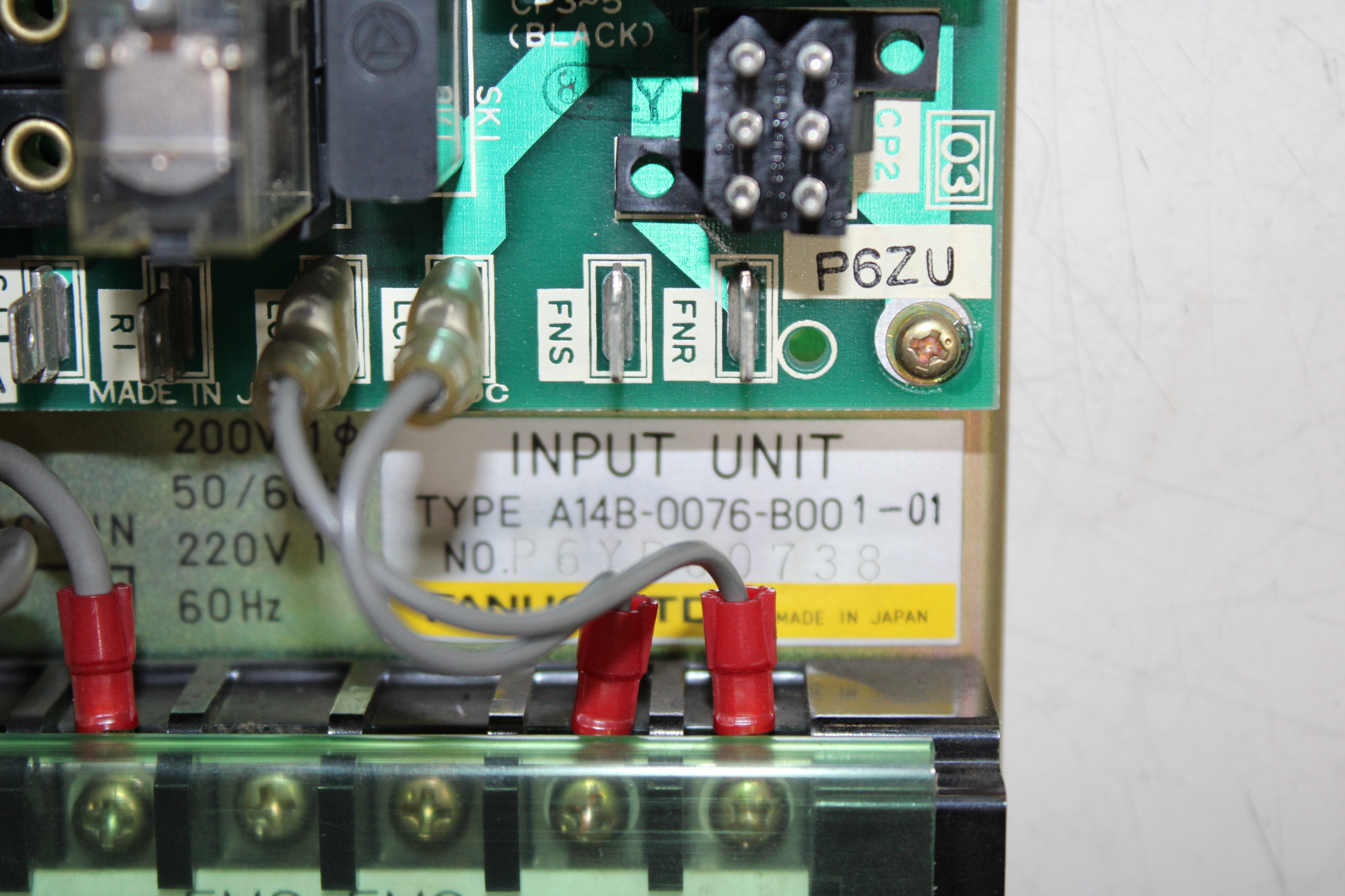 Fanuc Input Unit A14B-0076-B001-01 - Detalhes | Fanuc A14B-0076-B001-01