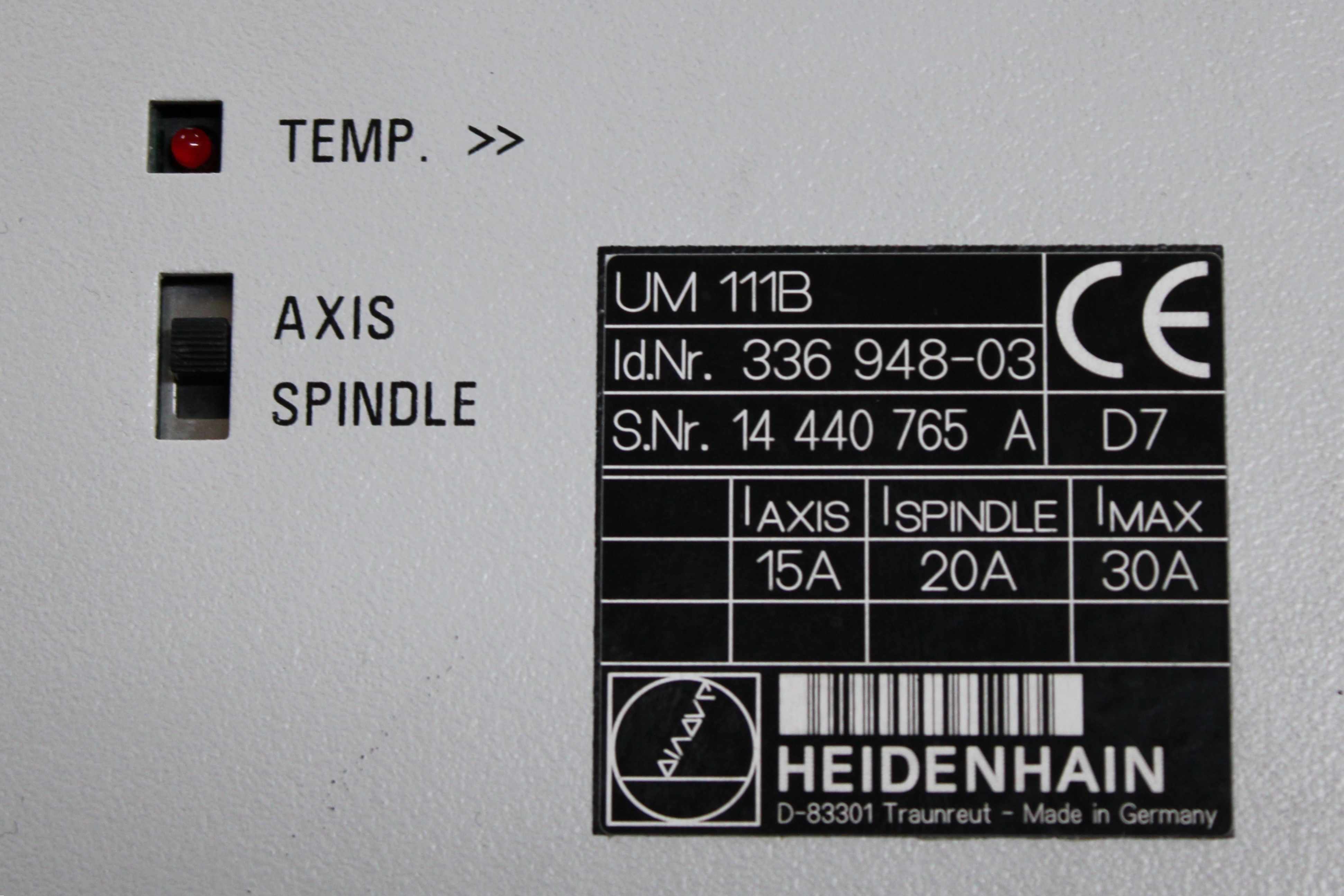 Servo Drive Heidenhain UM 111B - Vista Superior | Heidenhain UM 111B - 336 948-03