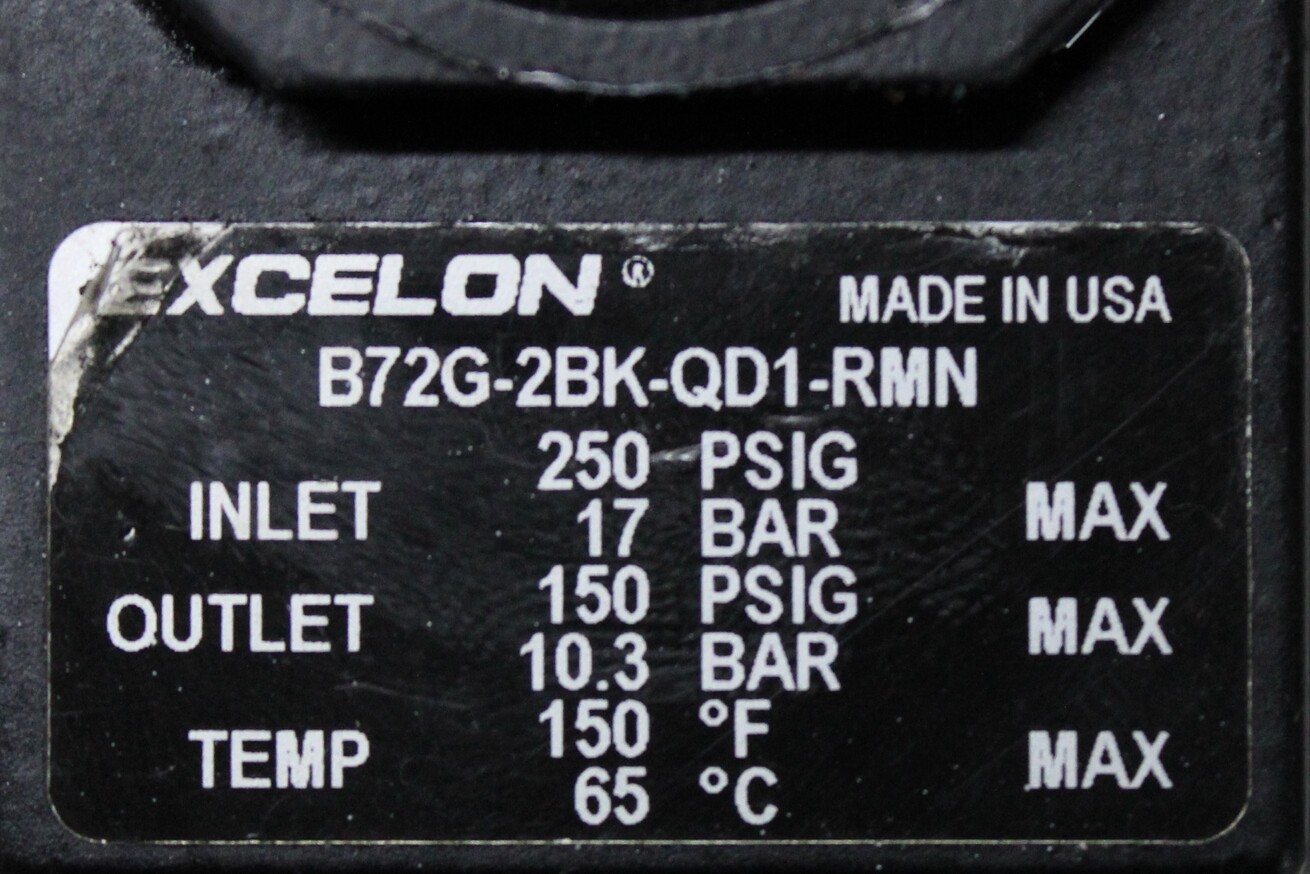 B72G-2BK-QD1-RFN IMI NORGREN | Série Excelon B72G, filtro/regulador - Vista Lateral | IMI NORGREN B72G-2BK-QD1-RMN