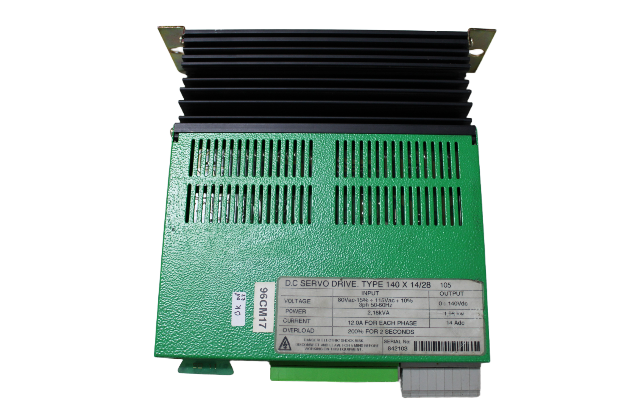 Variador de Servo DC - Vista Superior | Control Techniques DCD140X14/28