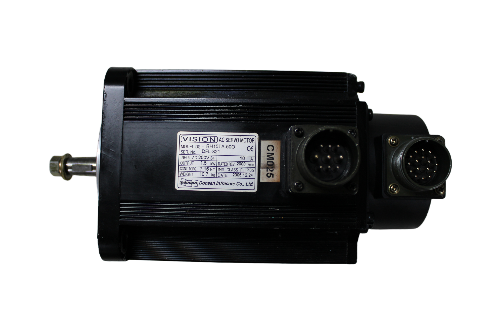 VISION AC Servo Motor - Vista Lateral | Doosan DS-RH15TA-500