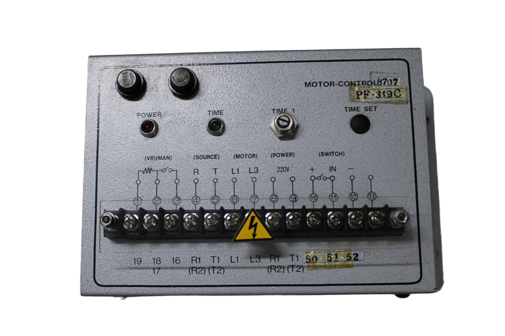 Industrial Control Units for Rectifiers - Vista Traseira | Kent  PF-319C
