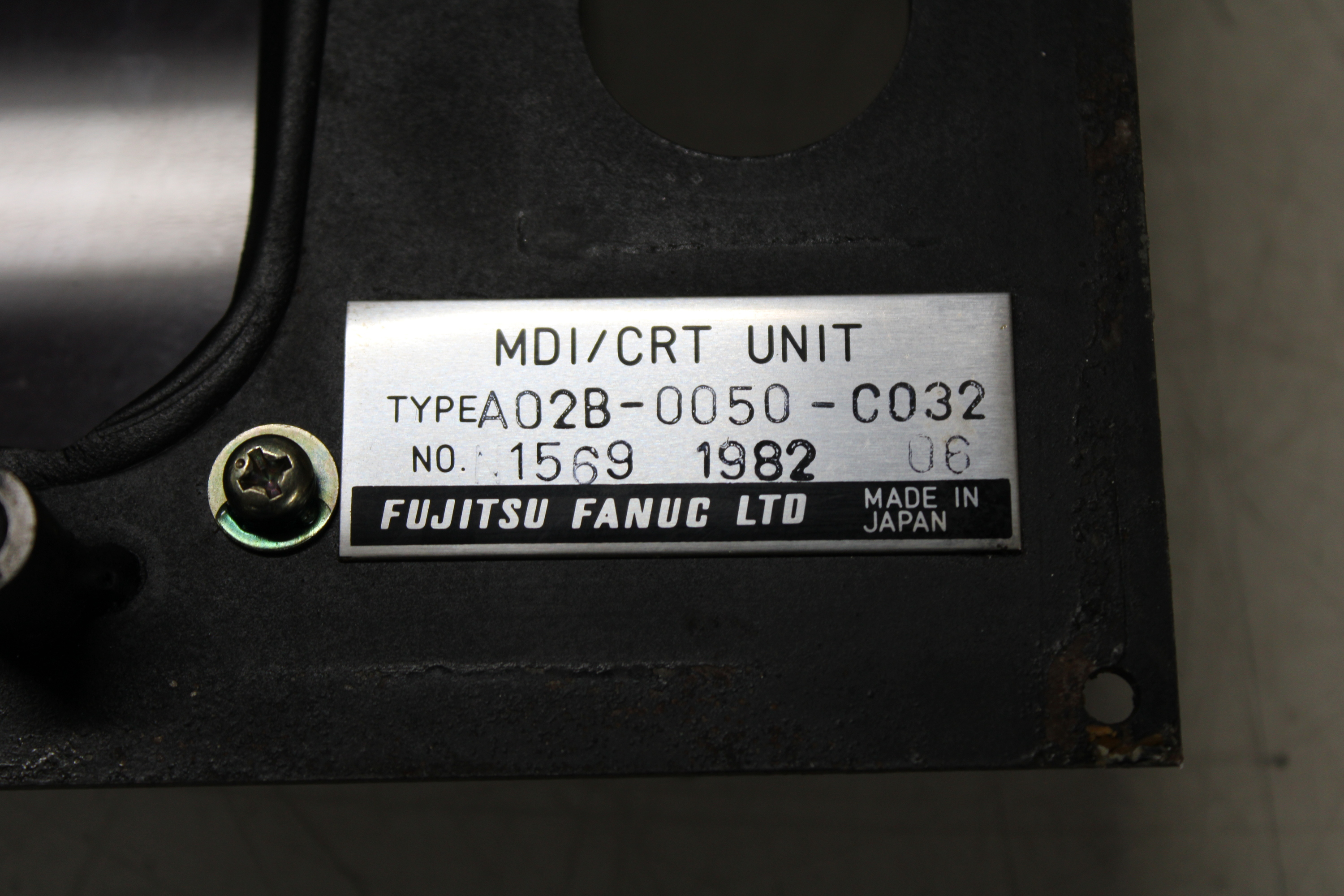 MDI/CRT Unit - Vista Superior | Fanuc A02B-0050-C032