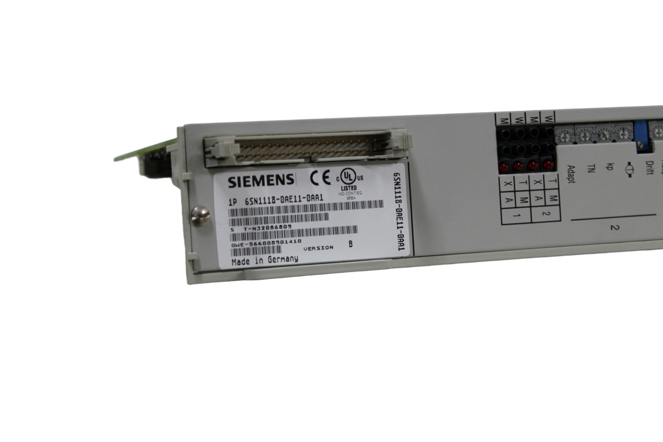 SIEMENS 6SN1118-0AE11-0AA1 Control board 2 axis - Vista Traseira | Siemens 6SN1118-0AE11-0AA1