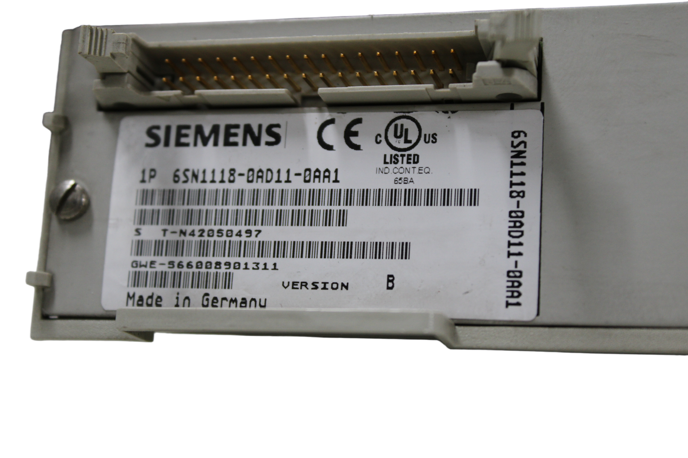 Siemens Control Board - Detalhes | Siemens 6SN1118-0AD11-0AA1