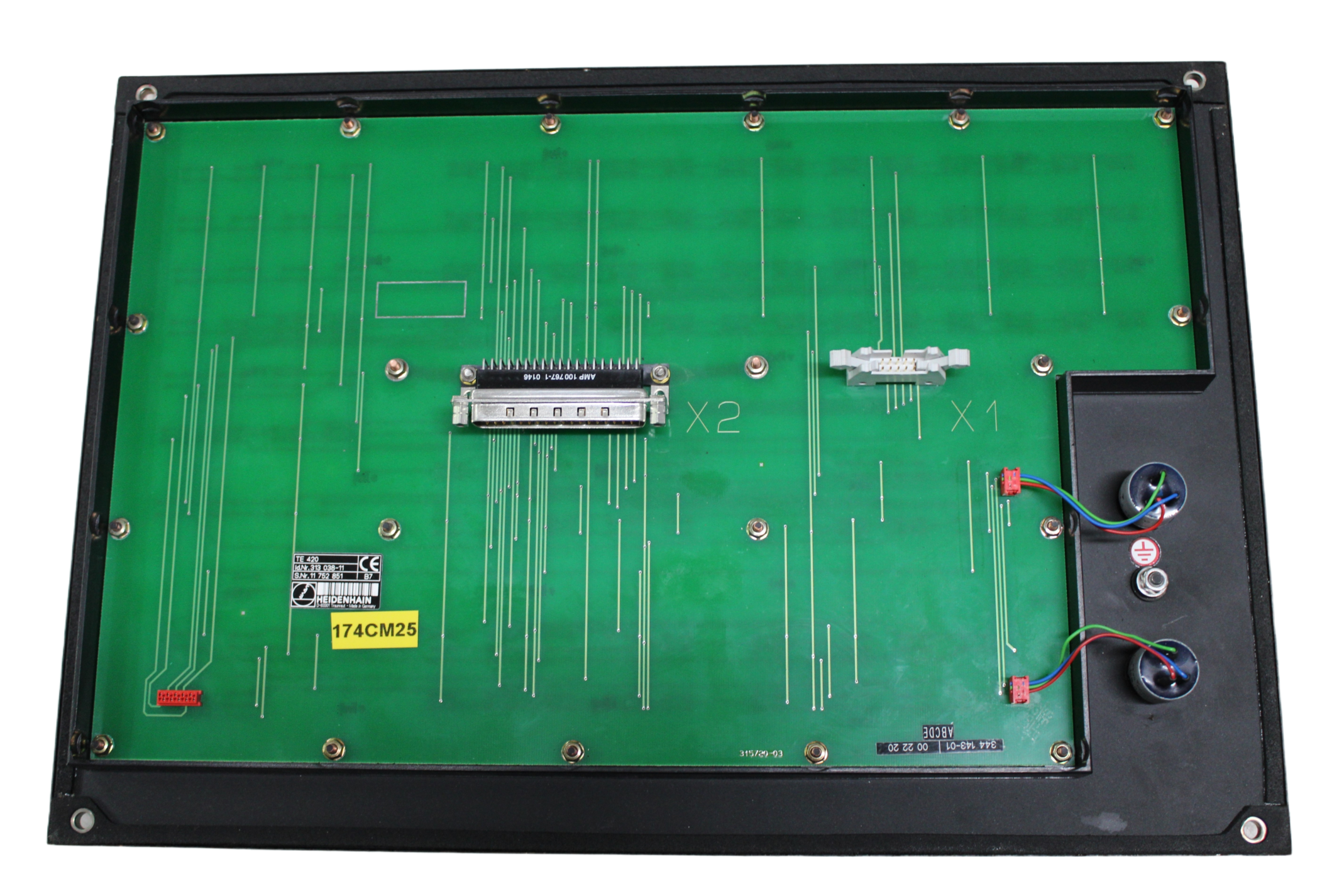 Operator Panel HEIDENHAIN TE 420 - Vista Traseira | Heidenhain 313 038-11 | TE 420