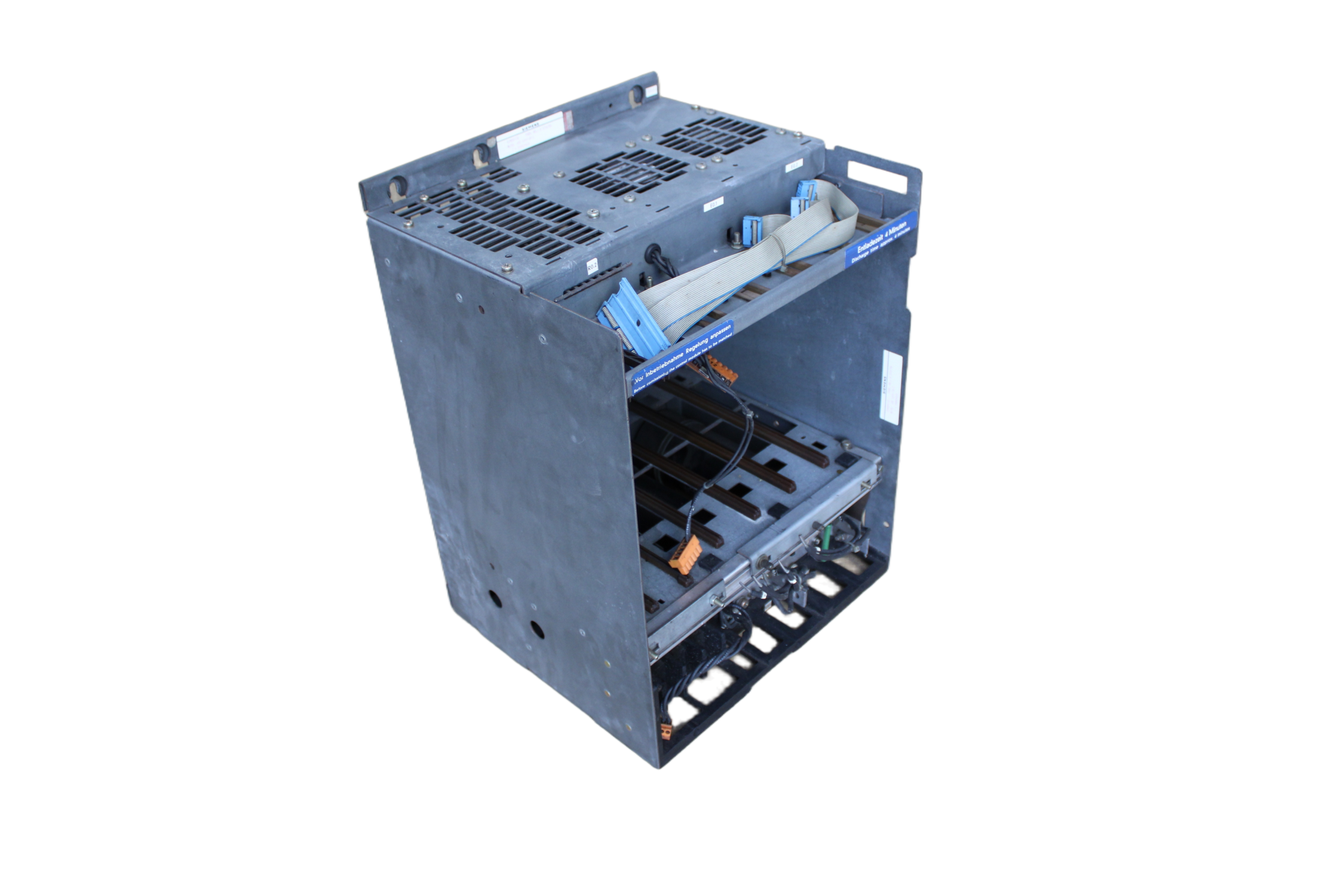 Siemens SIMODRIVE 610 Transistor PWM Converter Housing - Vista Traseira | Siemens 6SC6101-3A-Z