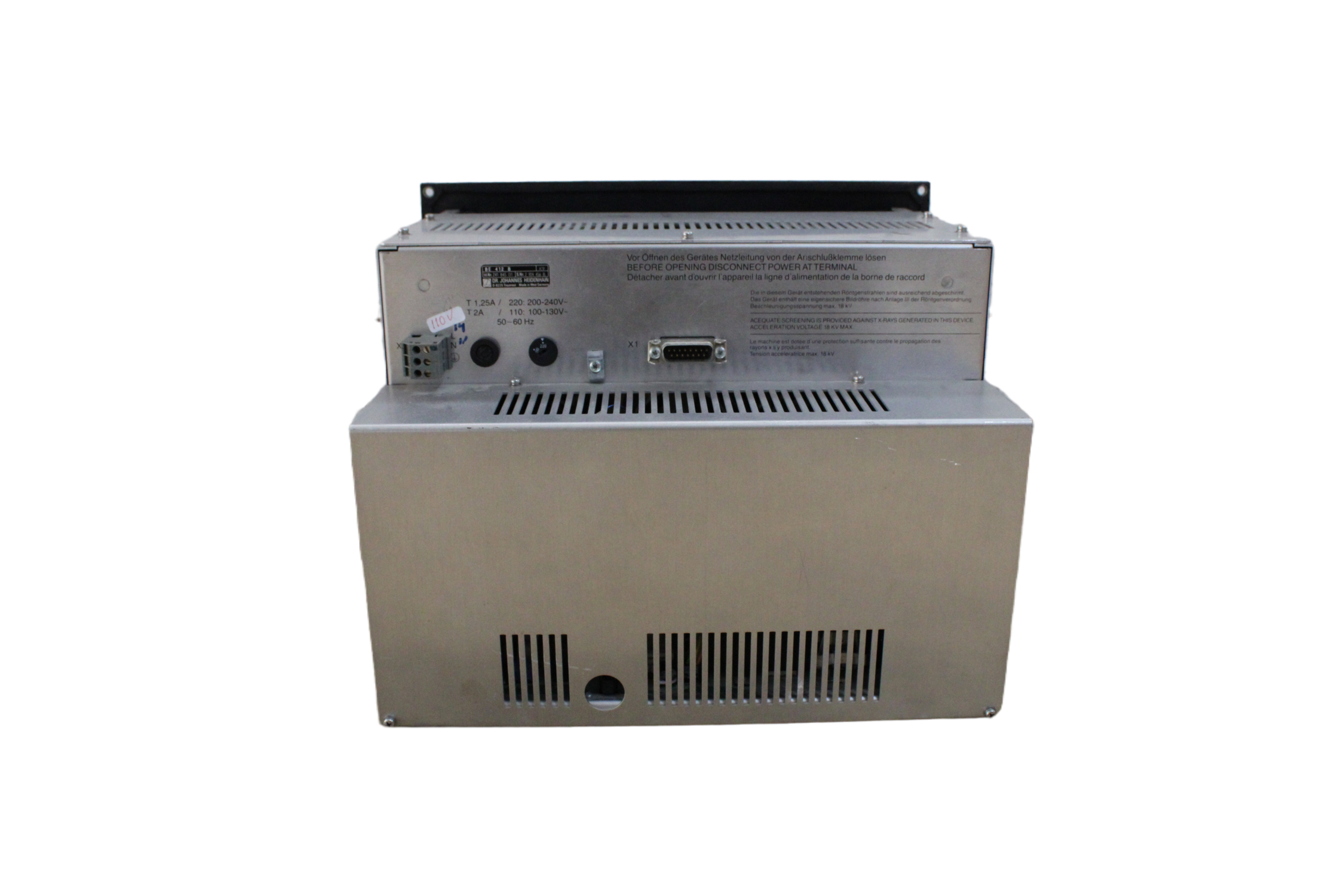 Heidenhain Monitor CRT BE 412 B - Vista Superior | Heidenhain ID 241 845 01