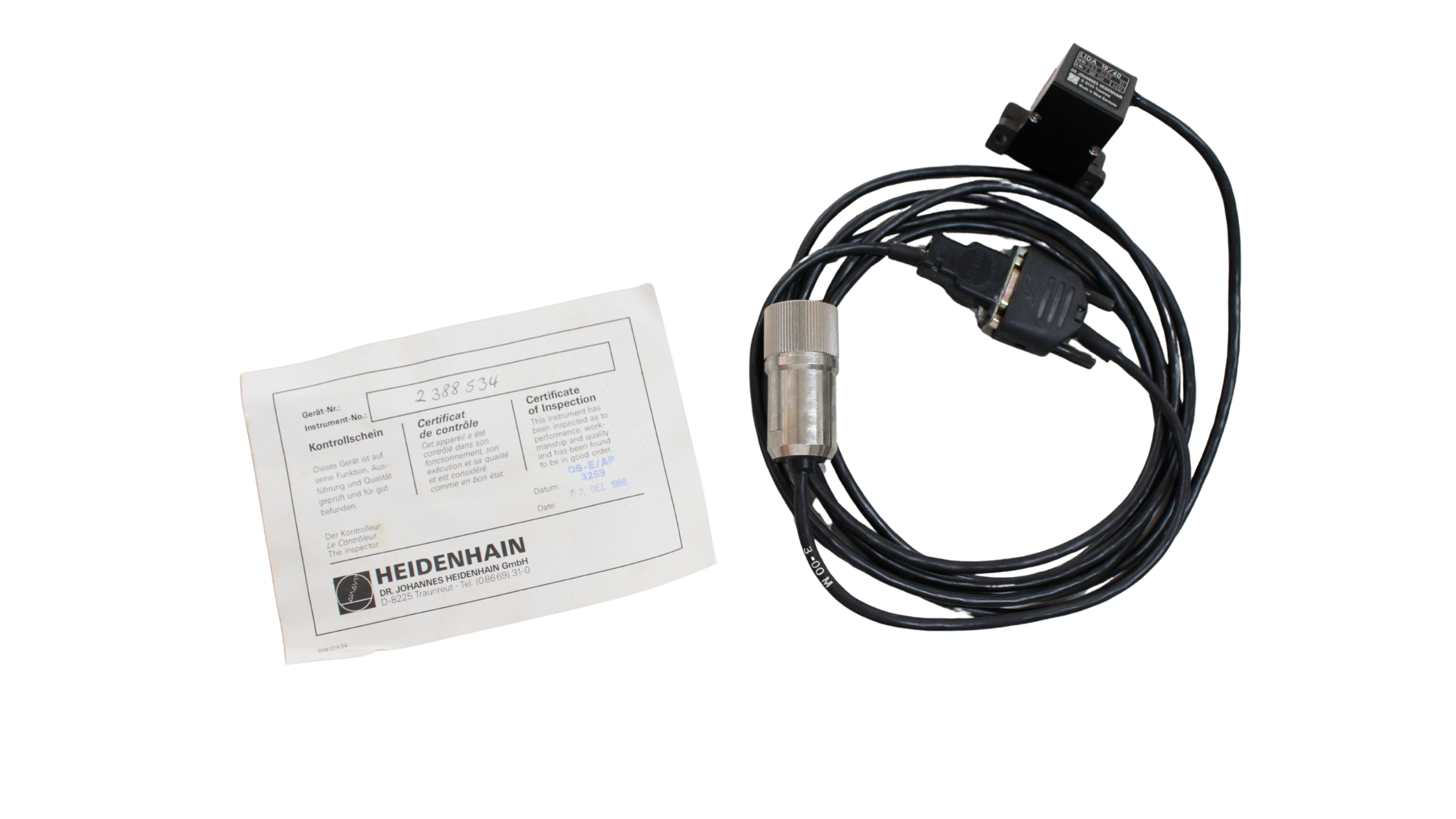  Cabeça de Leitura para Encoder Linear (Linear Reader Head) - Vista Lateral | Heidenhain 233 039 11