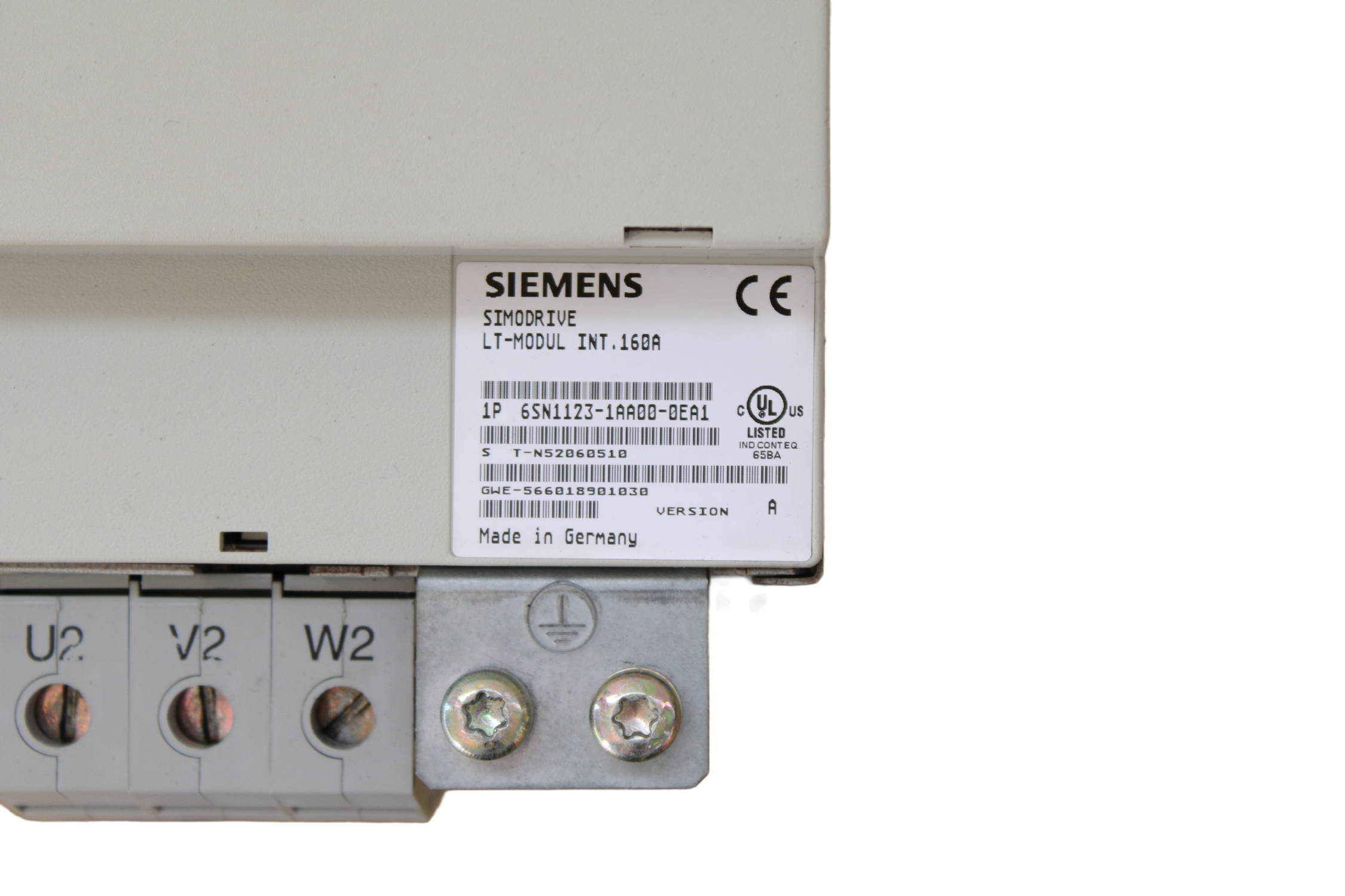 SIEMENS SIMODRIVE LT-MODUL INT 160A - Vista Lateral | Siemens 6SN1123-1AA00-0EA2