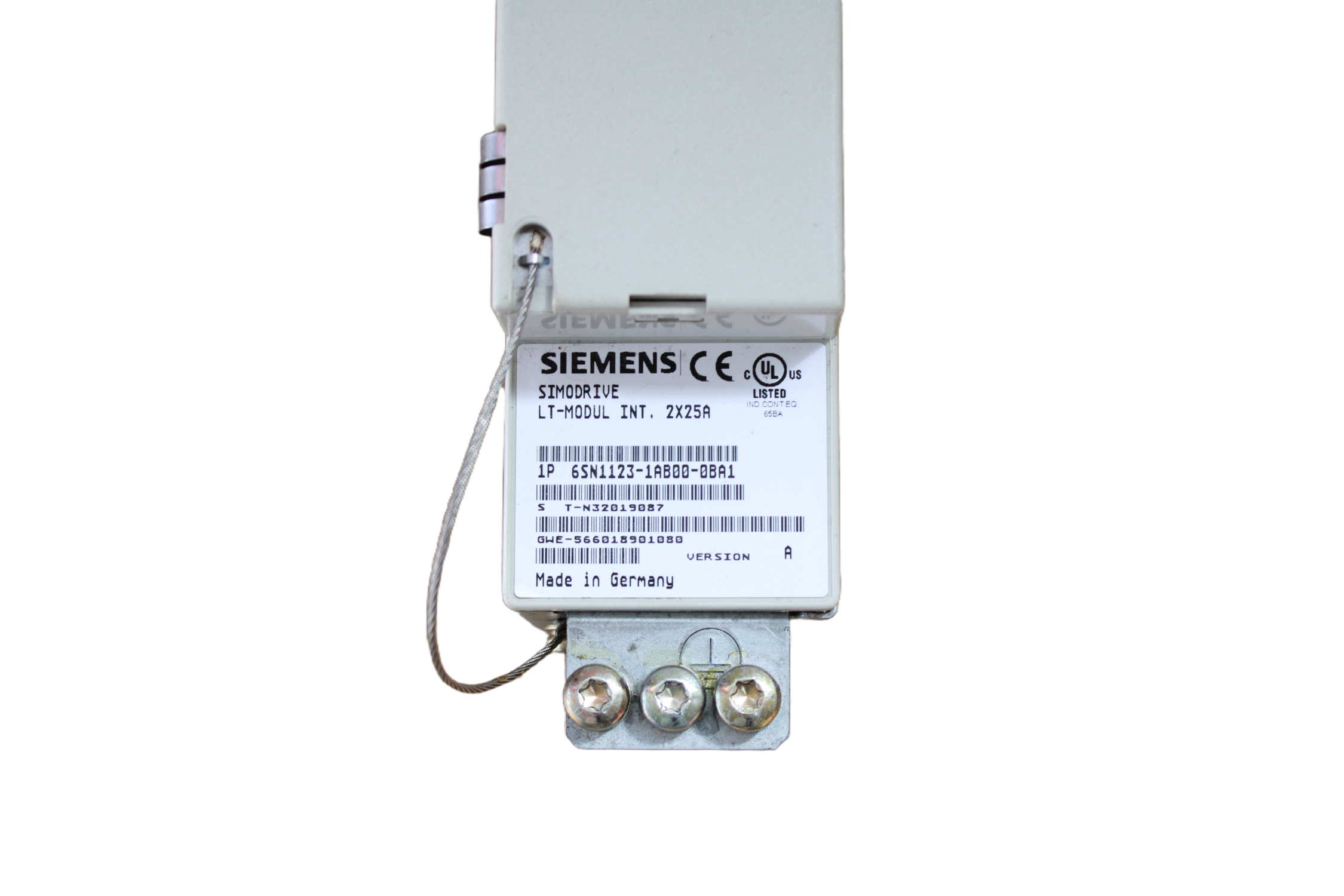 SIEMENS SIMODRIVE LT-MODUL INT 2X25A - Vista Superior | Siemens 6SN1123-1AB00-0BA0 Simodrive