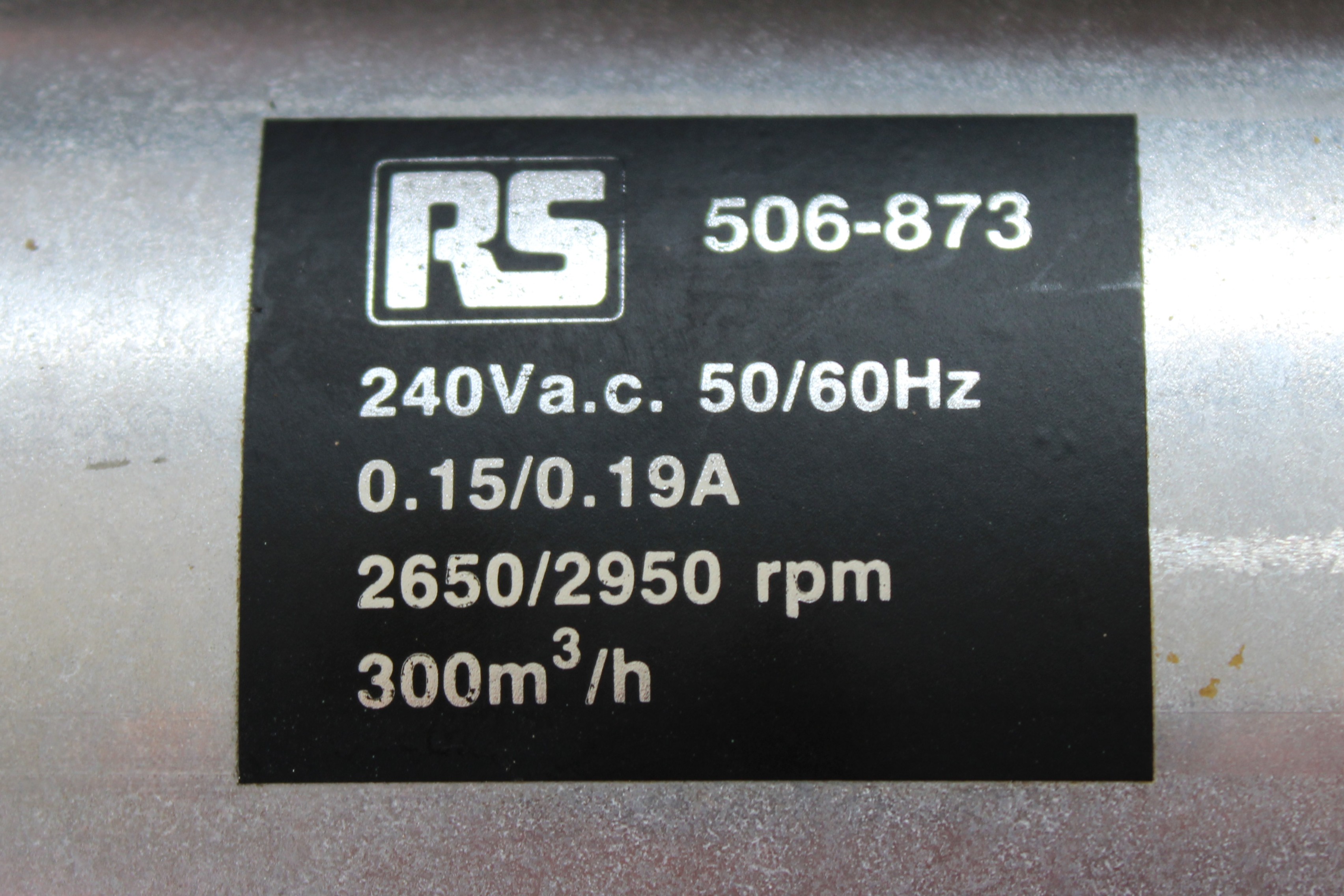 Ventilador Axial RS PRO (AC Axial Fan) - Vista Superior | RS PRO  506-873