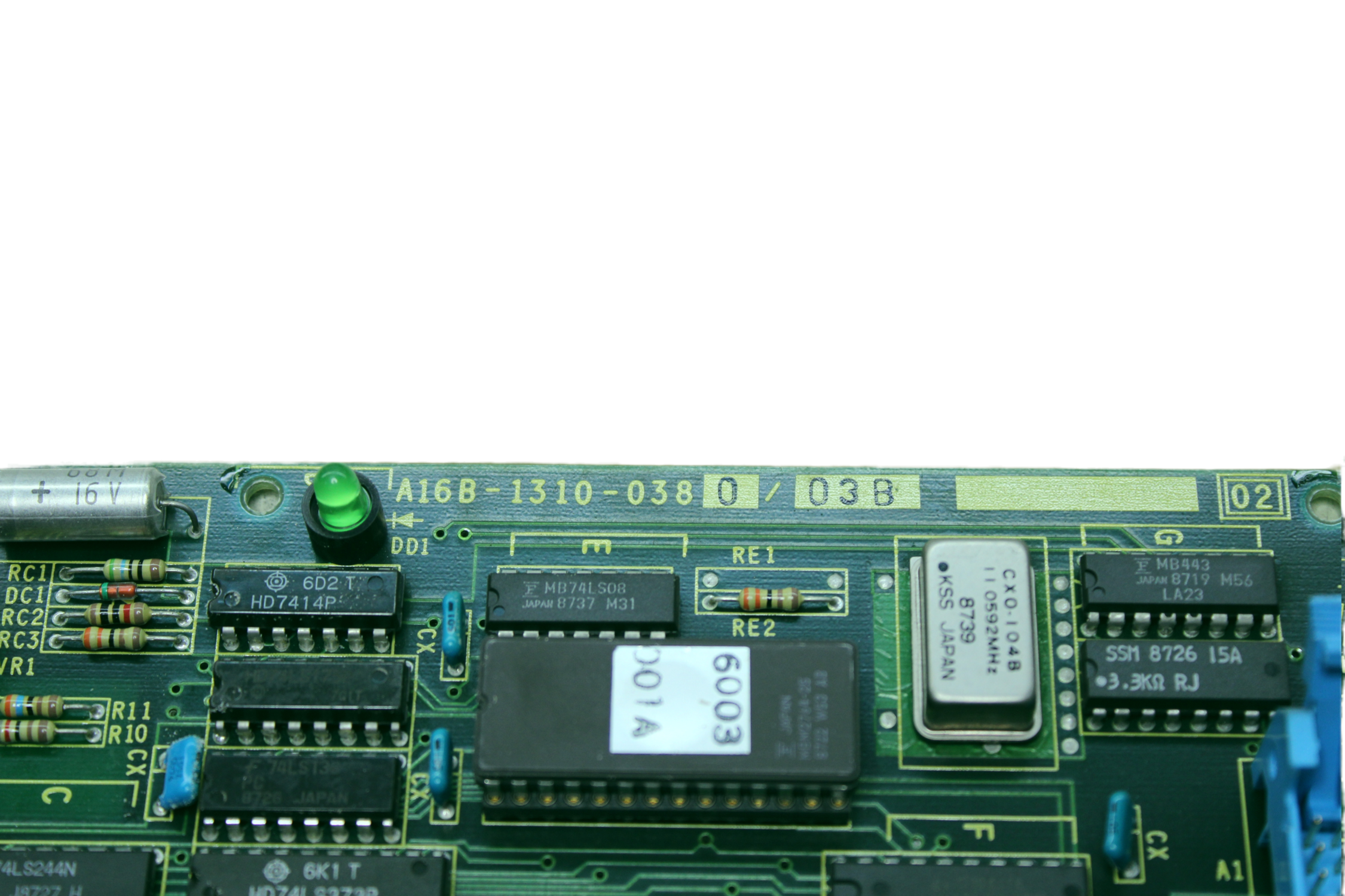 Fanuc Operator Panel Circuit Board (Type A) - Vista Lateral | Fanuc A16B-1310-0380/03B