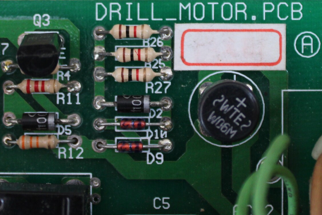 Drill Motor Control Board (Drill Motor PCB) - Vista Lateral | Corisma DRILL_MOTOR.PCB