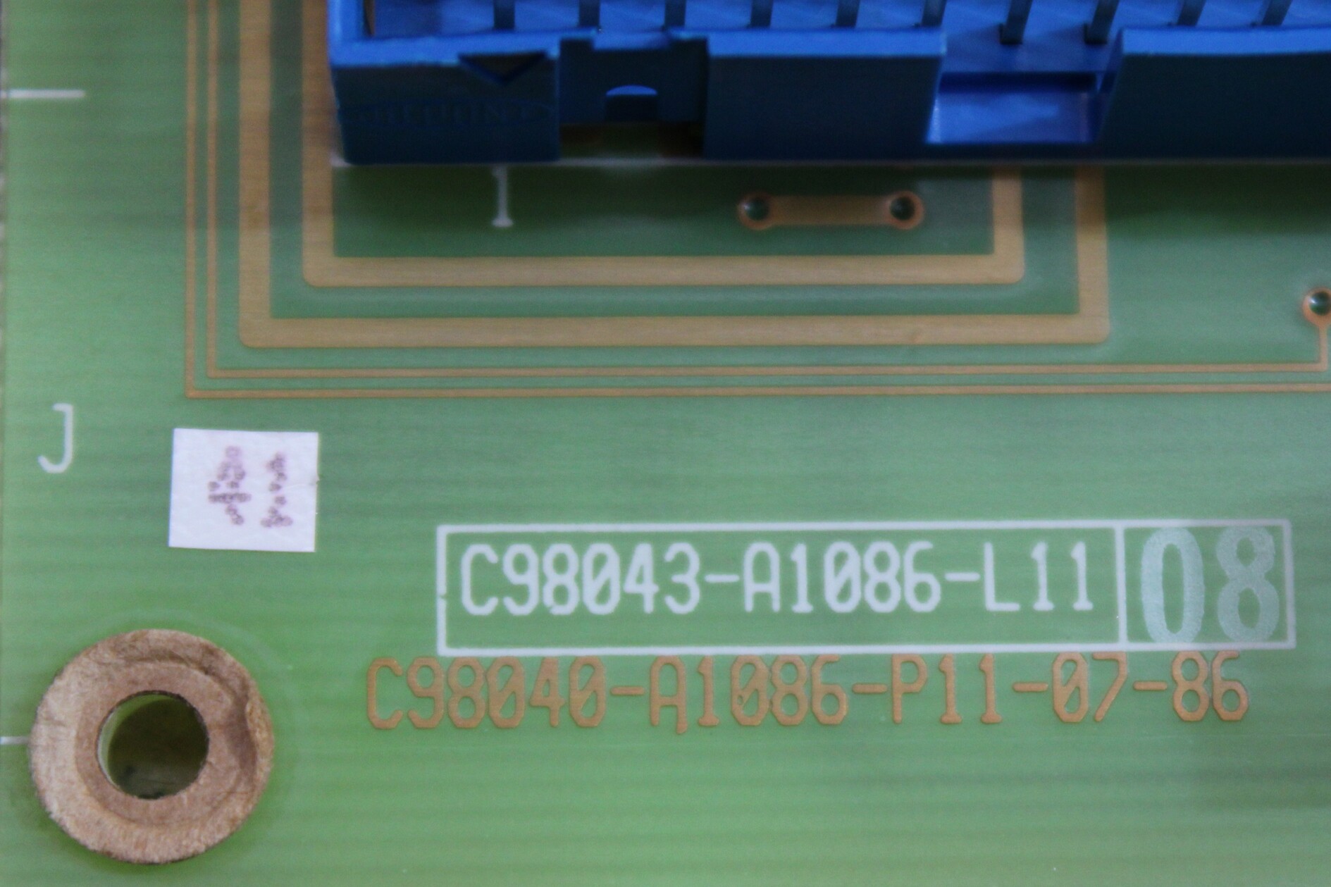 Siemens C98043-A1086-L11 Simoreg Control Board - Vista Traseira | Siemens C98043-A1086-L11