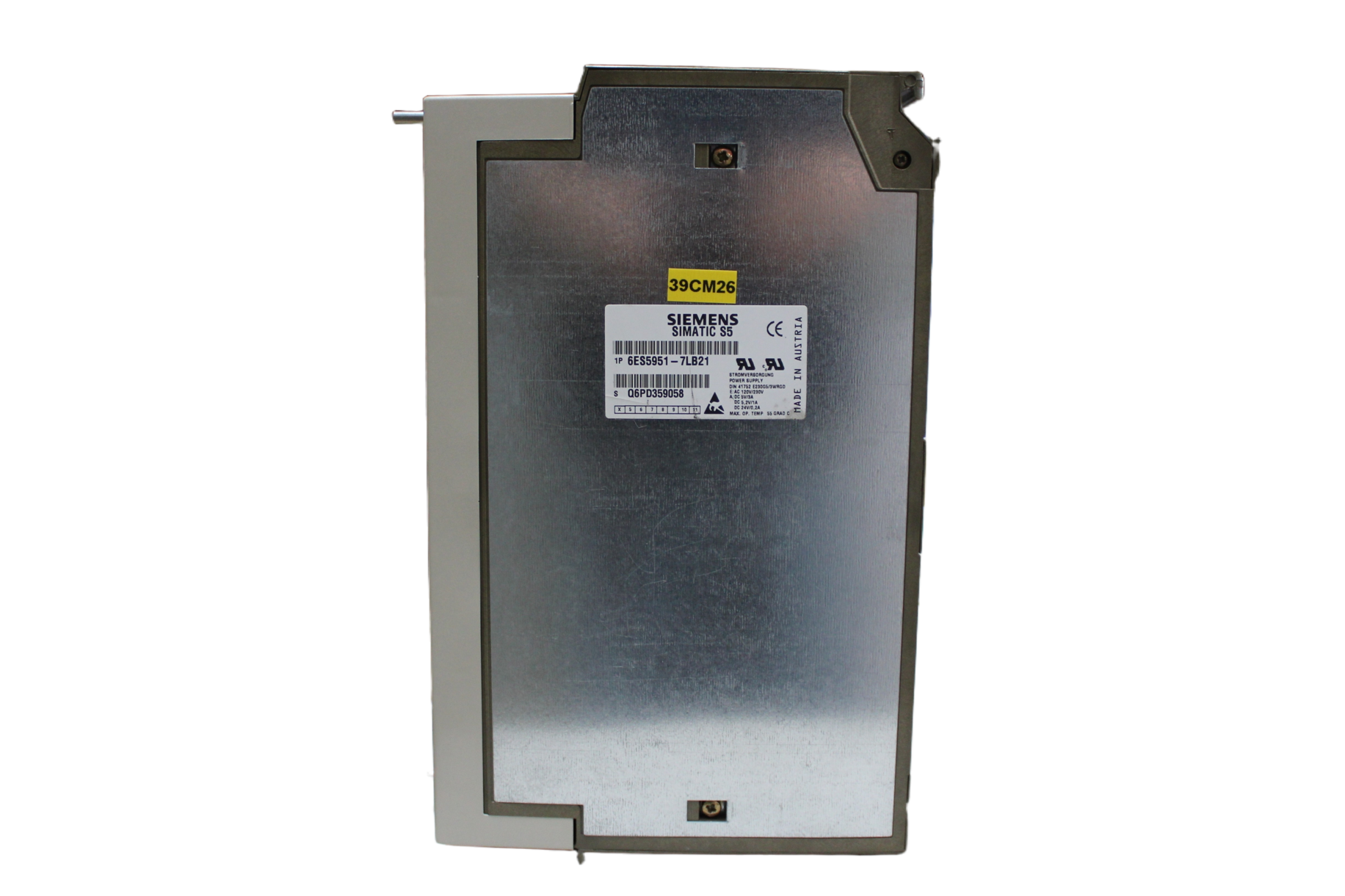 Power Supply SIMATIC S5  - Vista Traseira | Siemens 6ES5 951-7LB21