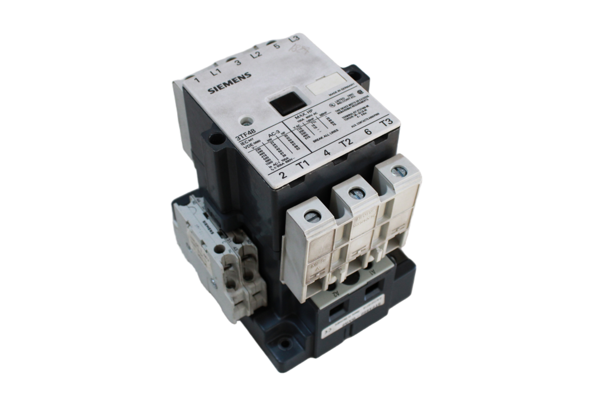 Power Contactor 3TF48 - Vista Traseira | Siemens 3TF48