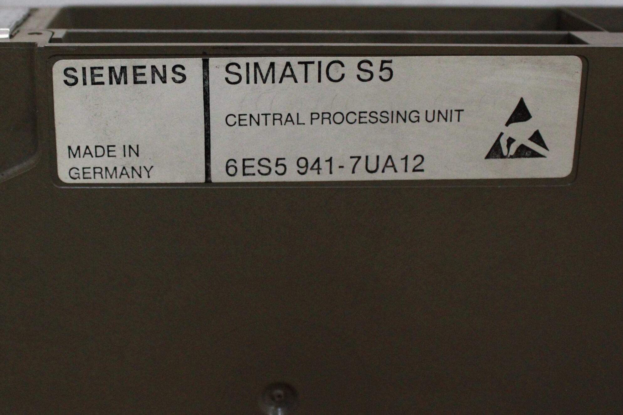 Siemens SIMATIC S5 CPU 941 - Vista Superior | Siemens 6ES5 941-7UA12