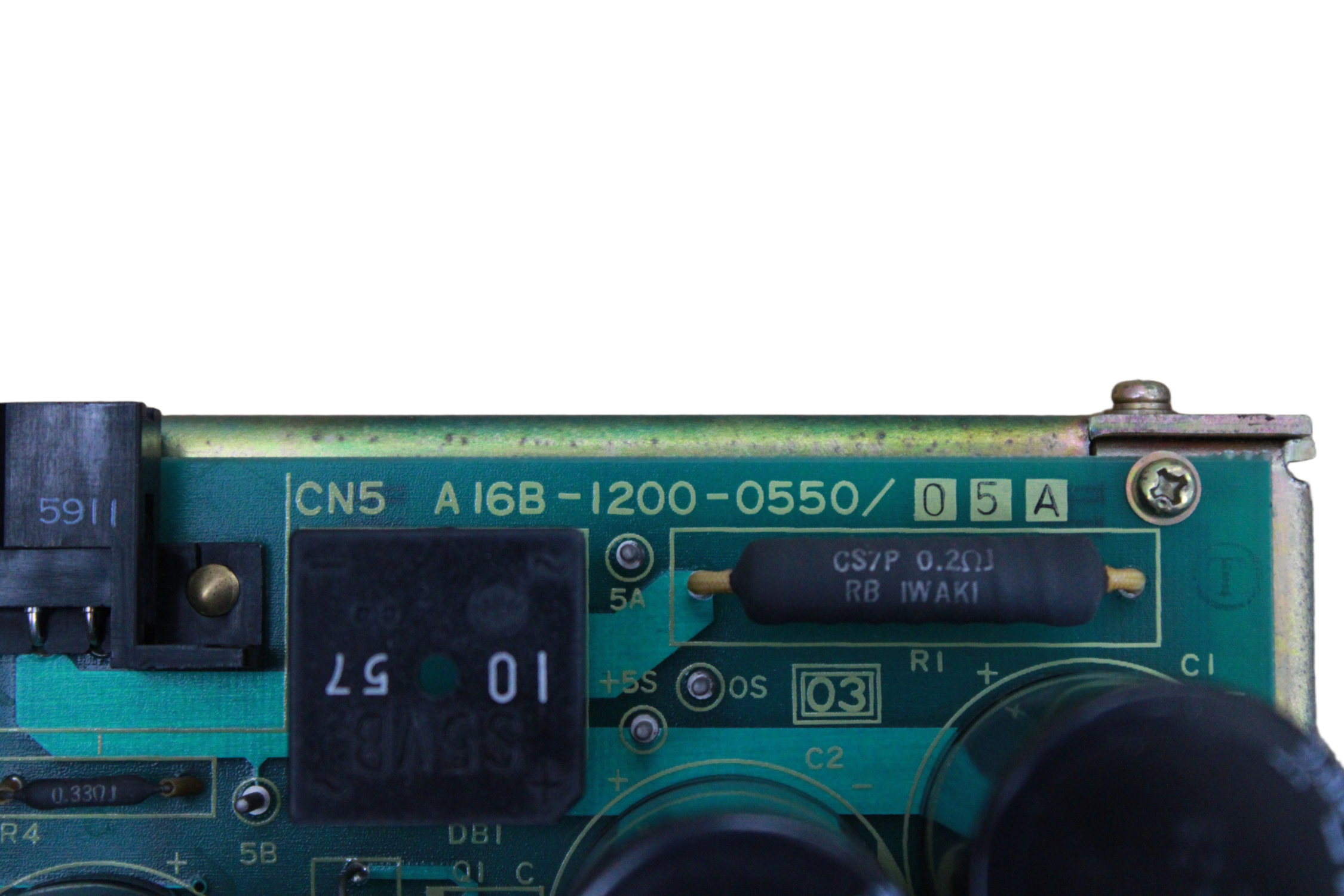 Fanuc PCB Circuit Board A16B-1200-0550/05A - Vista Traseira | Fanuc  A16B-1200-0550/05A