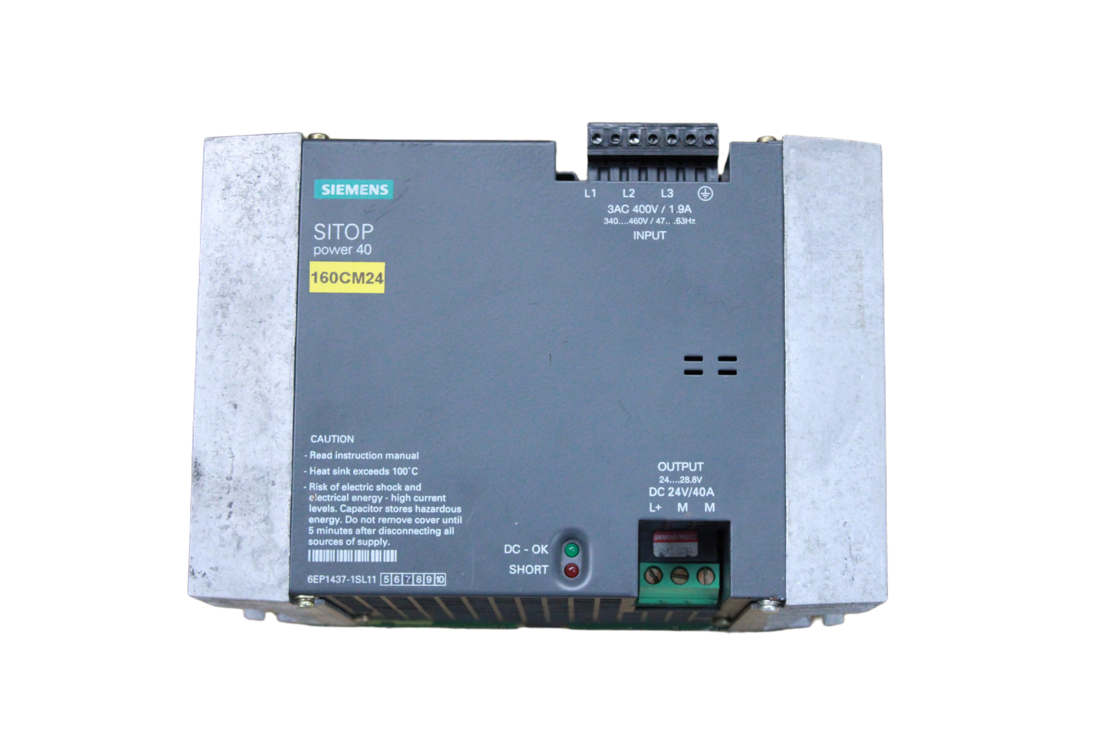Siemens SITOP power 40 power source - Vista Lateral | Siemens 6EP1437-1SL11