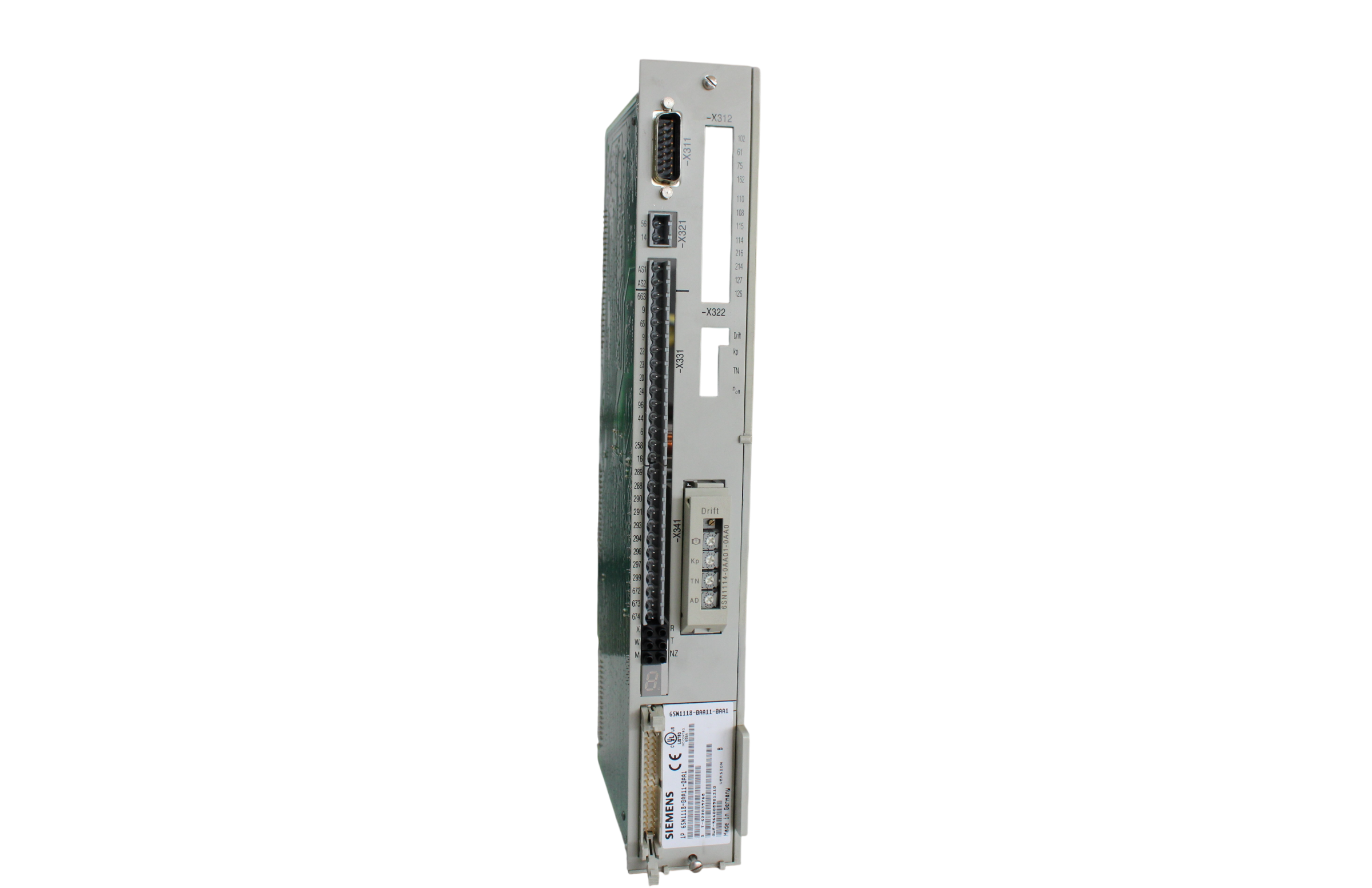 SIEMENS 6SN1118-0AA11-0AA1 single axis drive board