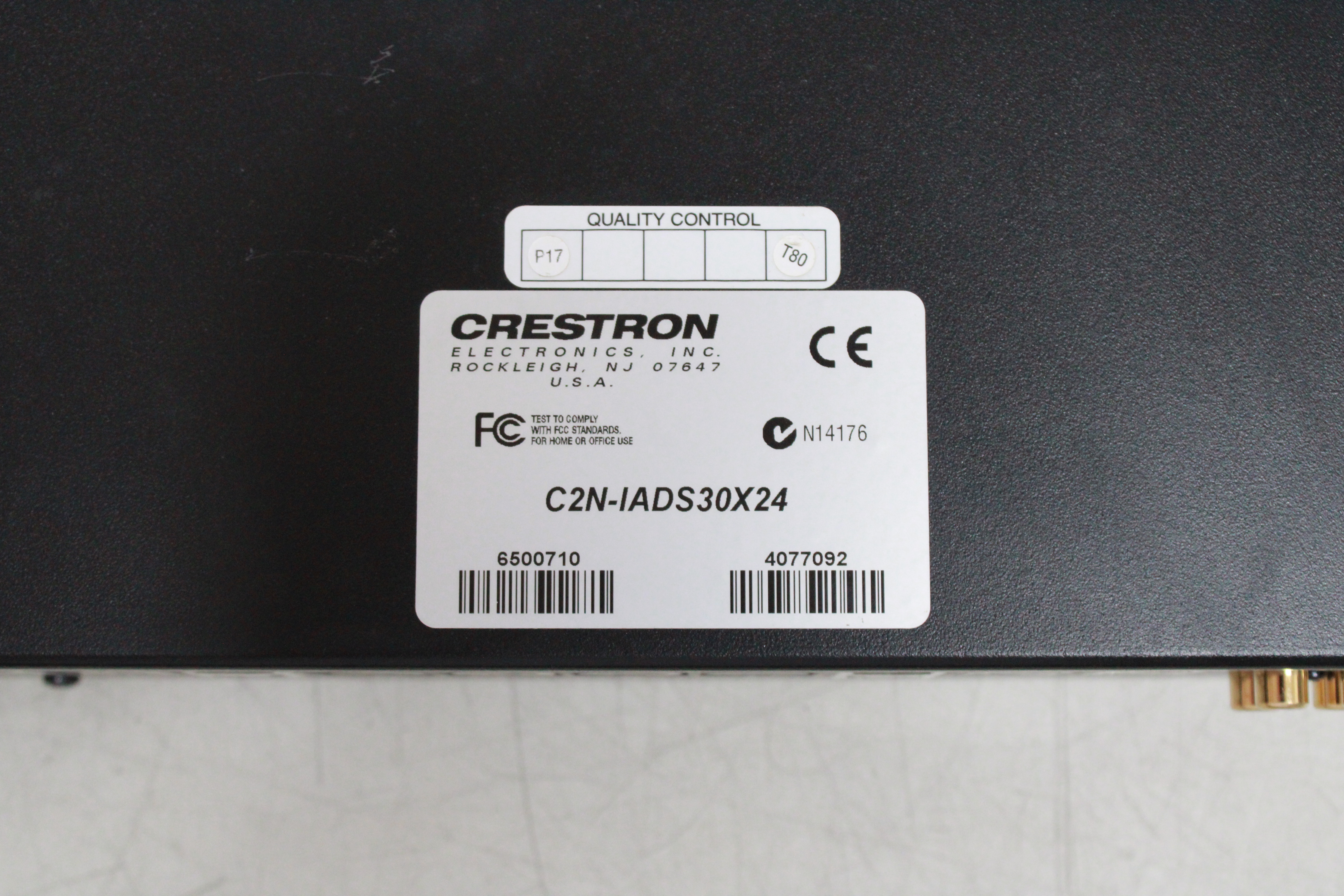 Crestron Intercom Audio Distribution Switcher - Vista Traseira | Crestron Electronics, Inc C2N-IADS30X24